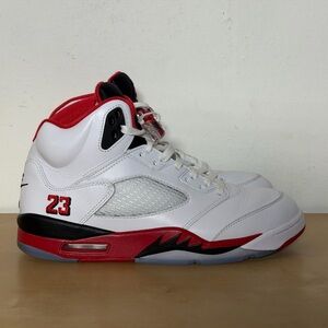Nike Air Jordan 5 Retro Fire Red 2025 Sneakers HQ7978-101 Men's Size 10.5